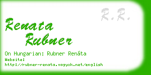 renata rubner business card