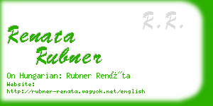 renata rubner business card